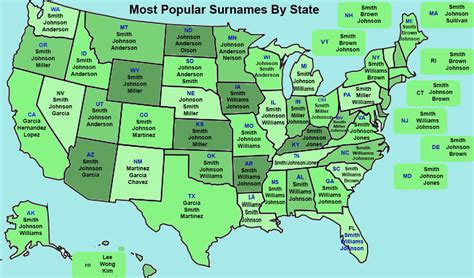 What's the most popular last name in Missouri and Illinois?